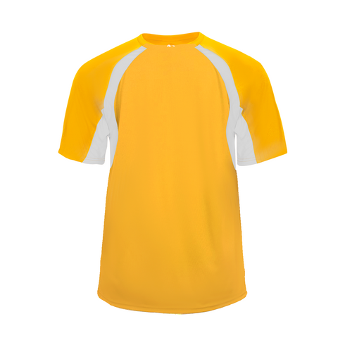 Badger Sport Hook Tee (414400-027504), Color 'Gold/White'